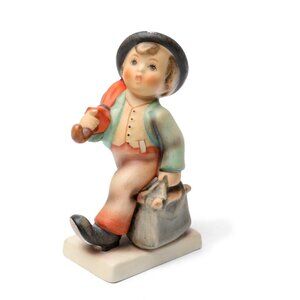 Vintage M. J. Hummel Merry Wanderer Porcelain Figurine #11 2/0 Western Germany